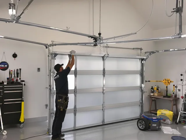 Montville Garage Door Repair certified team performing precision garage door installation in Montville