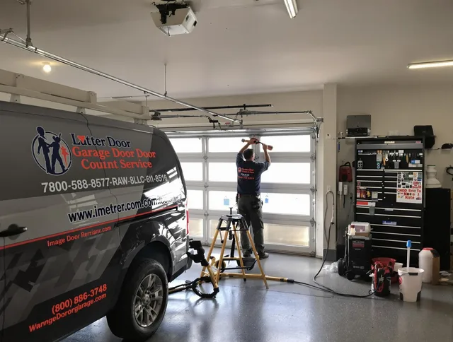 Montville Garage Door Repair team performing same-day garage door repair in Montville